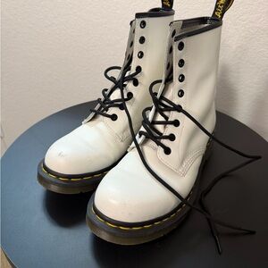 Dr. Martens White Combat Boots